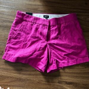 Size 8 hot pink jcrew shorts